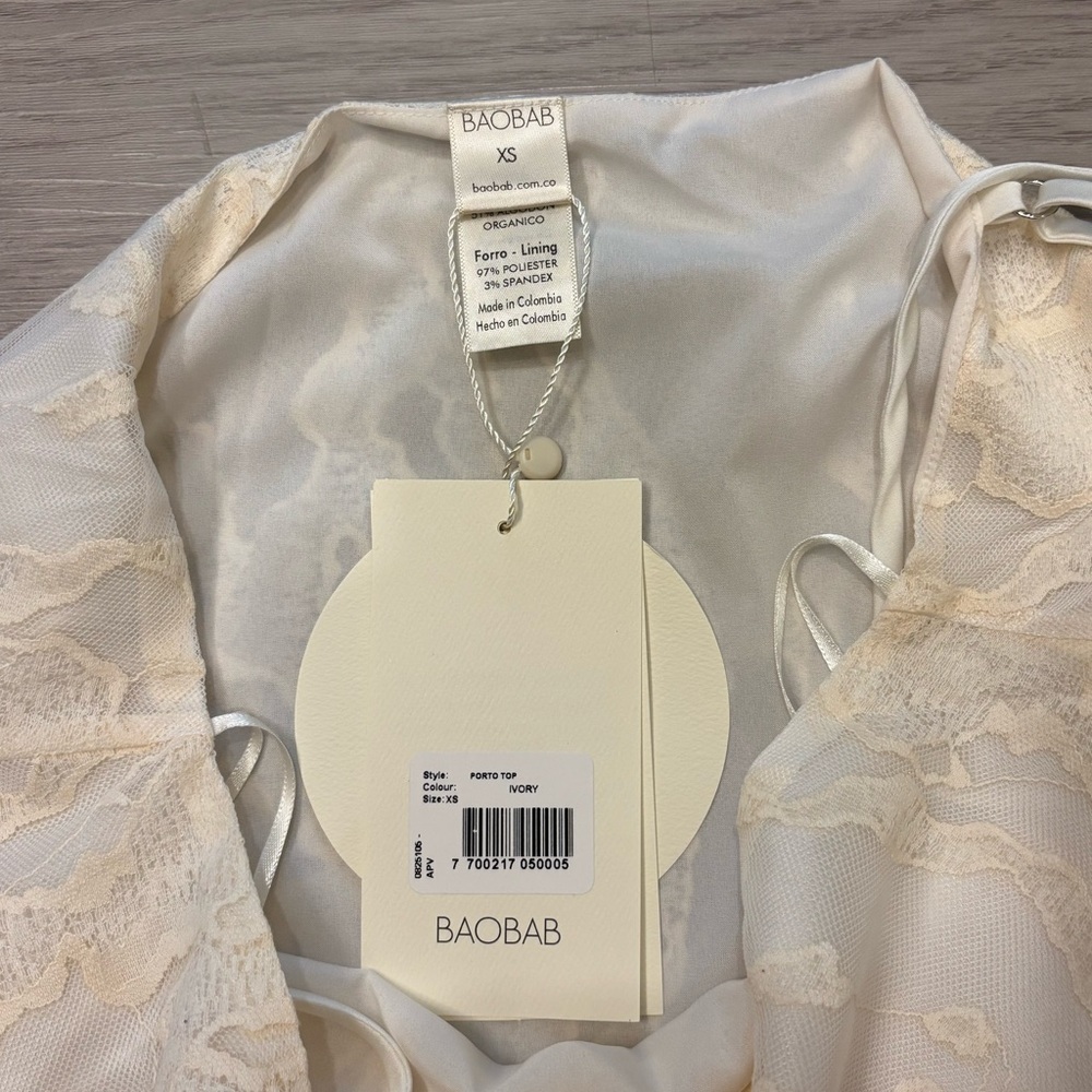 NWT BAOBAB Porto Top - Ivory - Picture 4 of 5